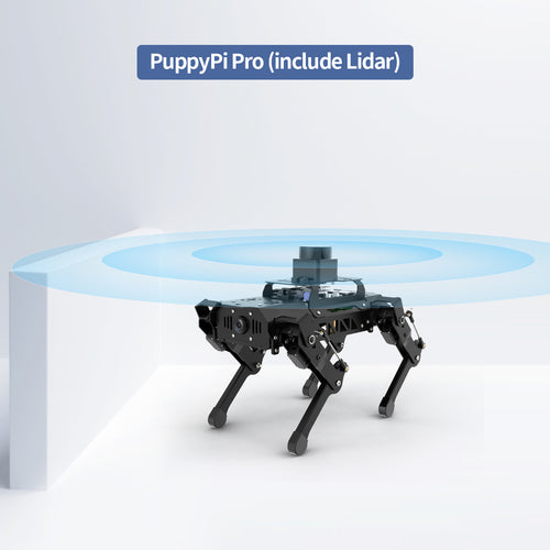 Hiwonder PuppyPi Pro Quadruped Robot with AI Vision Powered by Raspberry Pi ROS Open Source Robot Dog (Raspberry Pi 4B 4GB Included)