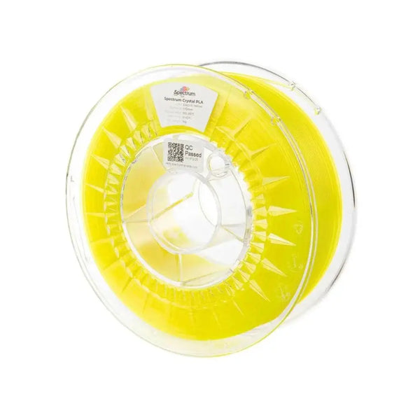 Spectrum Filaments PLA Crystal Filament, Electric Yellow, 1.75mm, 1kg