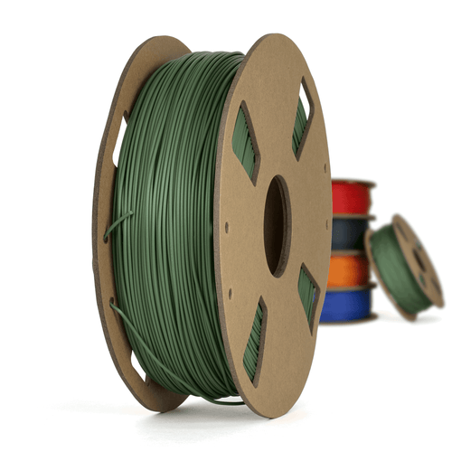 Dark Green Matte PLA+ Filament - 1.75mm, 1 kg