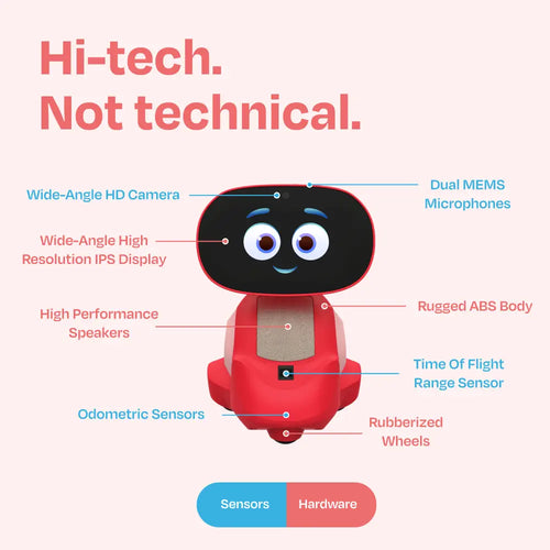 Miko 3 Smart Personal Robot for Kids, Martian Red