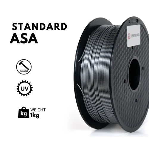 Black Standard ASA Filament 1.75mm 1kg