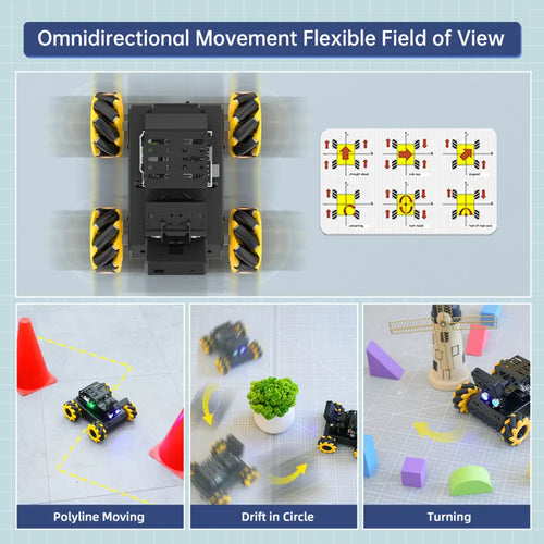 Hiwonder miniAuto AI Vision Robot Base on Arduino UNO R3 Controller with 360&