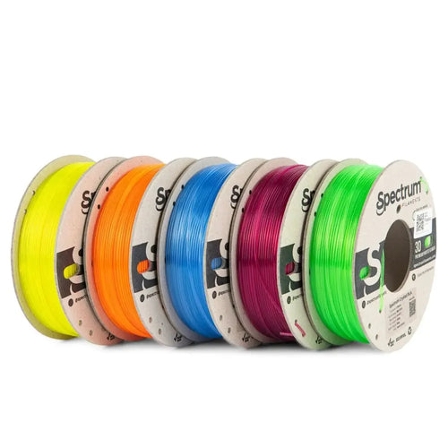 PLA Crystal Multi Pack - 1.75mm Spectrum PLA Crystal Filament - 5x 0.25 kg