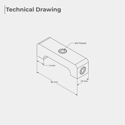 U Shaped Mounting Joint for Universal Aluminum Plates