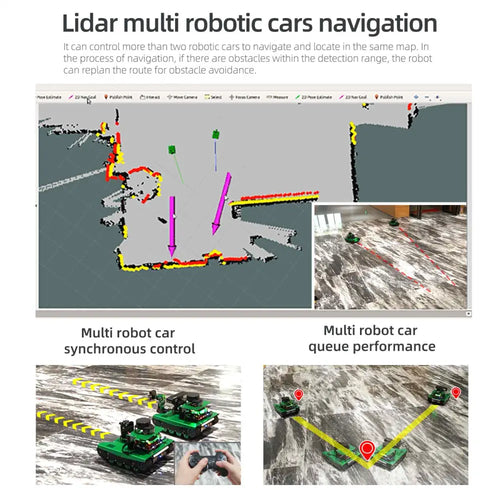 Yahboom AI ROS Transbot Robot w/ Moveit 3D Mapping Support for Raspberry Pi 4B (RPi Version w/o RPi 4B)