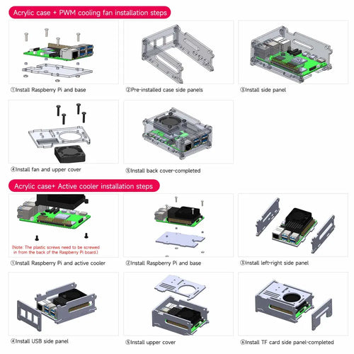 Raspberry Pi 5 Acrylic Case