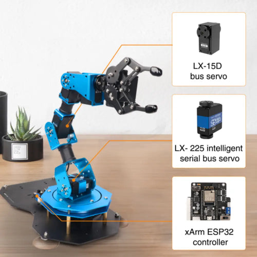 xArm ESP32 Bus Servo Robotic Arm Powered by Open-source ESP32 Python Programmable Robot