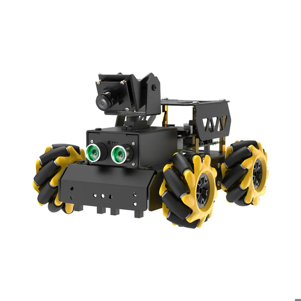 Hiwonder TurboPi Raspberry Pi 5 Omnidirectional Mecanum Wheels Robot Car Kit Open Source Python for Beginners (Raspberry Pi 5 8GB Included)