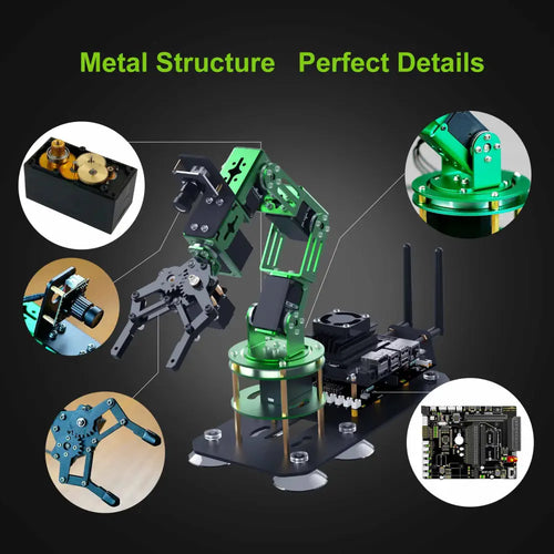 Yahboom 6 DOF AI Vision Robotic Arm w/ ROS &amp; Python Programming for Jetson NANO 4GB (w/ Jetson NANO SUB Board)