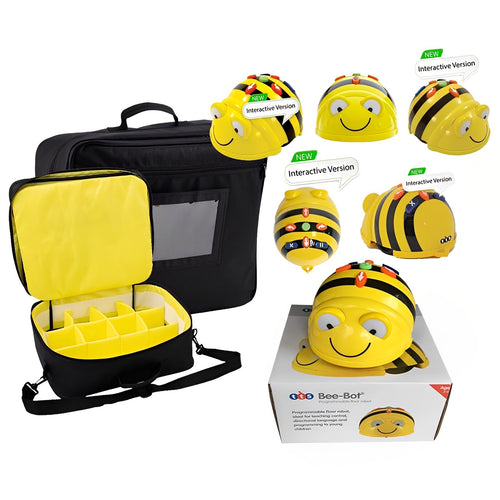 TTS Bee Bot See &amp; Say w/ Hive Storage Bag Coding Toy for Kids Interactive Rechargeable Educational STEM Floor Robot Toys