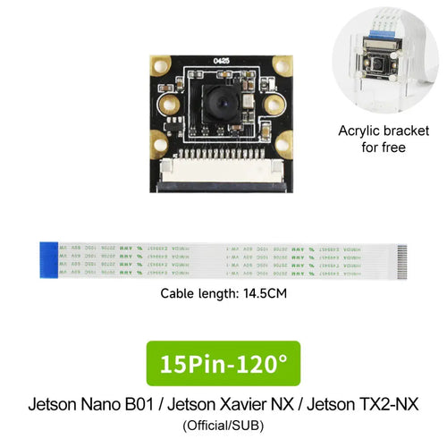 NVIDIA Jetson IMX219 camera 8MP compatible with NANO/Xavier NX/TX2 NX/Orin NAO/Orin NX-- 15Pin 120&