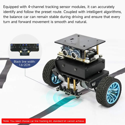 Yahboom STM32 Self-balancing Robot Car--Line tracking kit