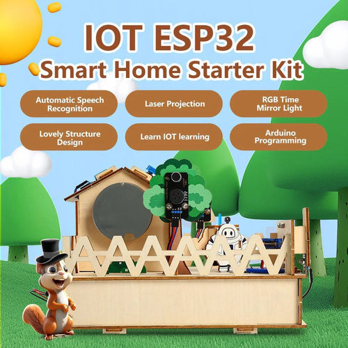 ACEBOTT QE007 ESP32 Smart Home IoT Starter Kit With Arduino/ACECode (Scratch) - Plus