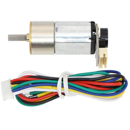 GM16 Metal DC Geared Motor w/ Encoder – 12V 115RPM