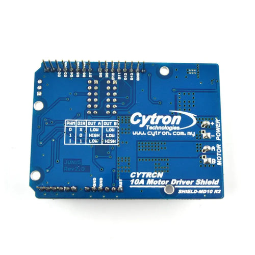 Cytron 10A DC Motor Driver Arduino Shield