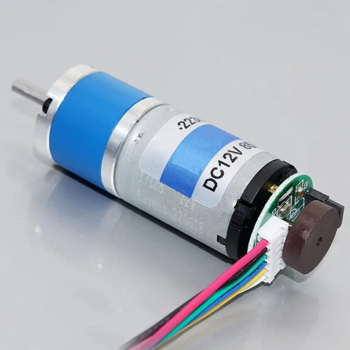 22mm Planetary Gear Motor w/ Encoder, 24V 185rpm