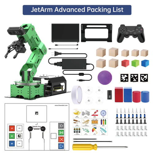 JetArm JETSON NANO Robot Arm ROS Open Source Vision Recognition Program Robot (Advanced kit with Jetson Orin NX 8GB)