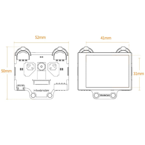 Hiwonder Wondercam AI Vision Camera Robot Visual Module