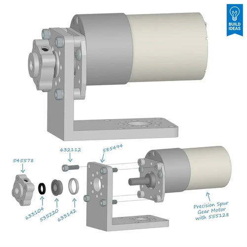 12V, 20RPM, 278oz-in Precision Gearmotor