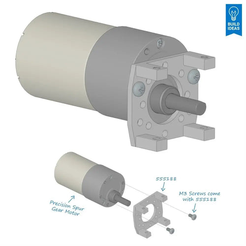 12V, 20RPM, 278oz-in Precision Gearmotor