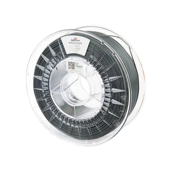 Spectrum PC 275 Iron Grey 1.75mm Filament - High Durability 1kg Spool for Precision 3D Printing