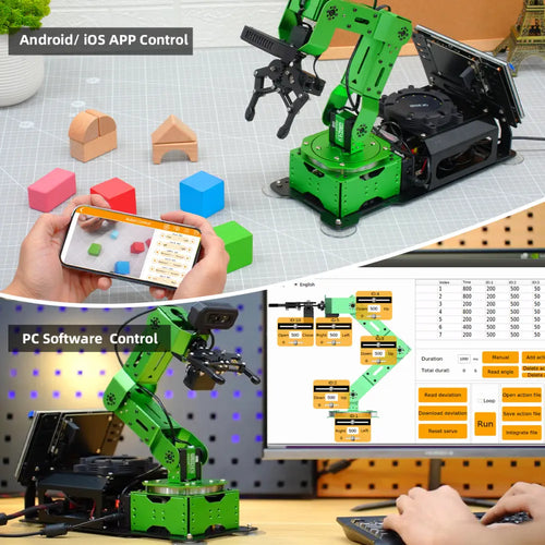 JetArm JETSON NANO Robot Arm ROS Open Source Vision Recognition Program Robot (Advanced kit with Jetson Orin Nano 8GB)