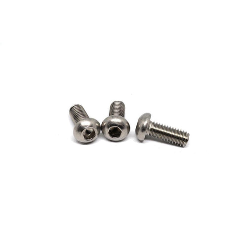 304 Stainless Steel Metric Button Head Cap Screws M5 x 12mm (10 Pack)
