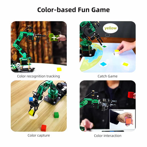 Yahboom 6 DOF AI Vision Robotic Arm w/ ROS &amp; Python Programming for Jetson NANO 4GB (w/ Jetson NANO SUB Board)