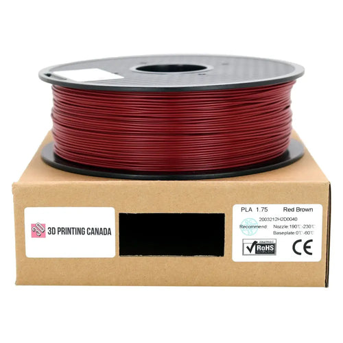 Red Brown Standard PLA Filament 1.75mm 1kg