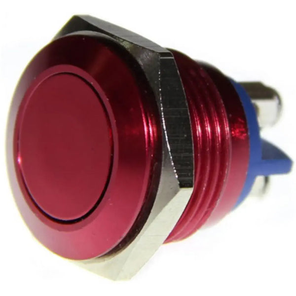 16mml Metal Push Button (Crimson Red)