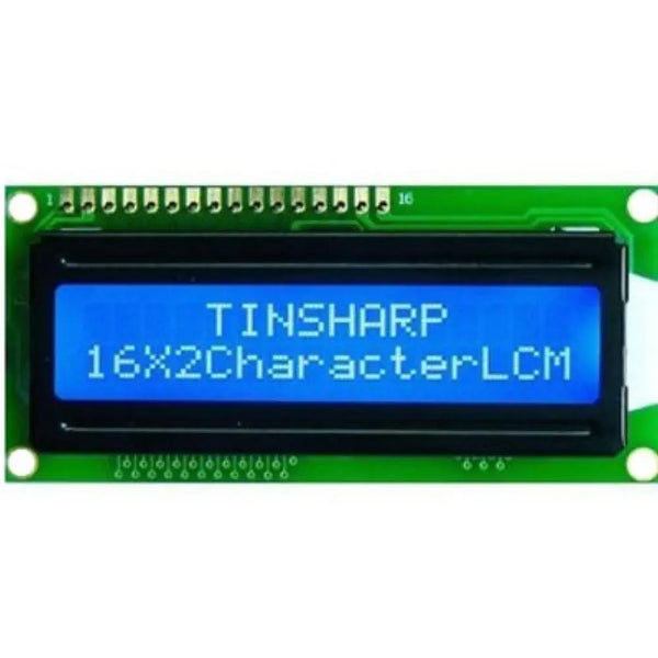 16x2 Character LCD Display White on Blue 5V