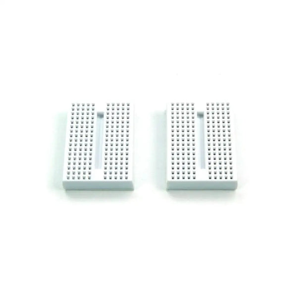 170 Tie Point Mini Solderless Breadboard Pair - White