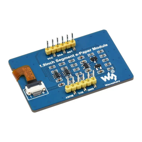 Waveshare 1.9inch Segment E-Paper Module, 91 Segments, I2C Bus