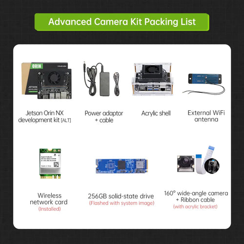 Hiwonder Jetson Orin NX Development Kit 16GB SOM Module (Advanced Camera Kit)