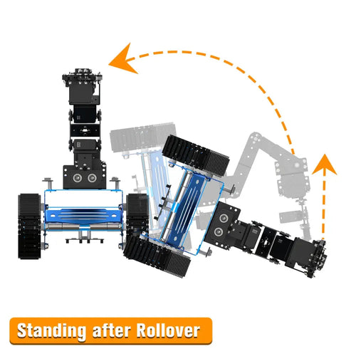 Hiwonder Tankbot Track Robot Car Loaded with Robotic Arm for STM32 Programming