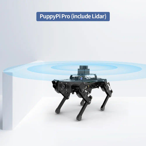 Hiwonder PuppyPi Pro Quadruped Robot with AI Vision Powered by Raspberry Pi 5 ROS Open Source Robot Dog (Ultimate kit with Raspberry Pi 5 8GB)