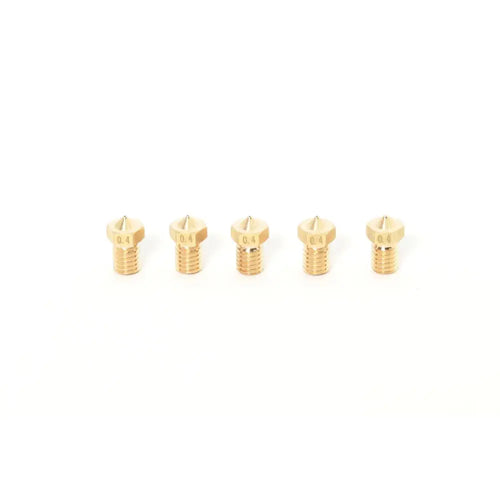 V6 E3D Clone Brass Nozzle for 1.75mm Filament-0.4mm (5 Pack)