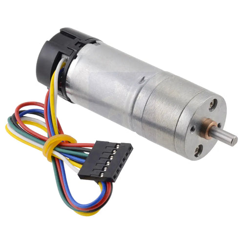 Pololu 20.4:1 Metal Gearmotor 25Dx65L mm LP 6V with 48 CPR Encoder