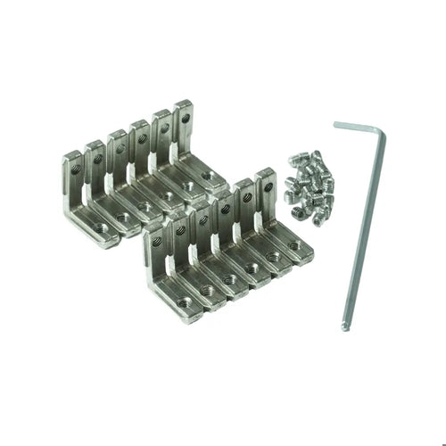 For 15x15mm Profiles, Internal Connectors + Screws + Wrench