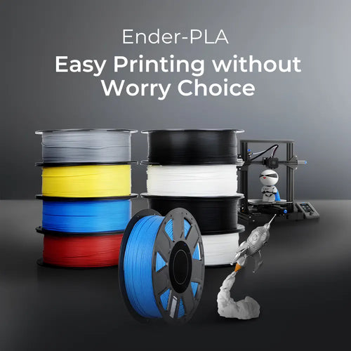 Creality Ender 1.75mm PLA 3D Printer Filament, 1Kg - Grey