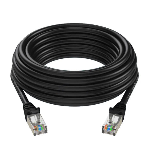 CAT6e Ethernet Cable with metal head (10m Black)