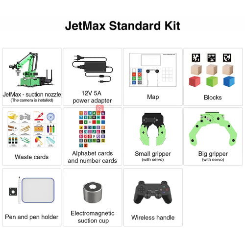 Hiwonder JetMax JETSON NANO Robot Arm ROS Open source Vision Recognition Program (Standard Kit)