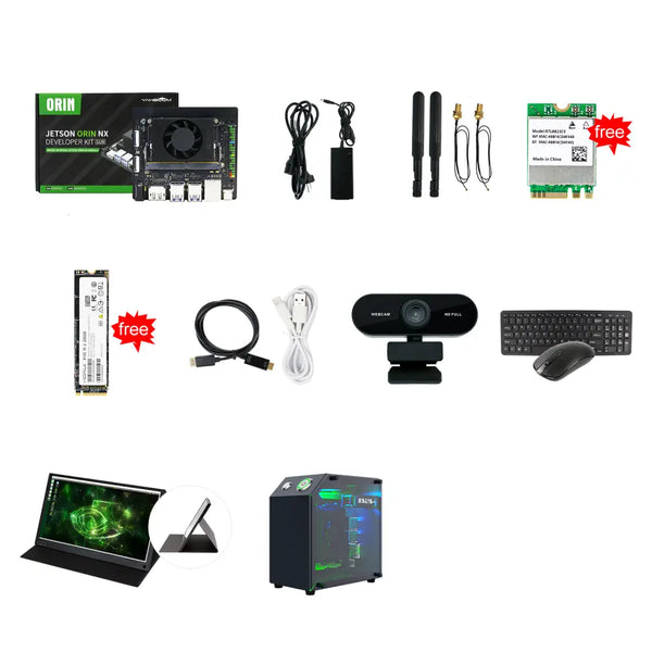 Yahboom Jetson Orin NX 16GB SUB Development Kit Based On NVIDIA Core Module For ROS AI Deep Learning(Orin NX 16GB-Ultimate Kit)