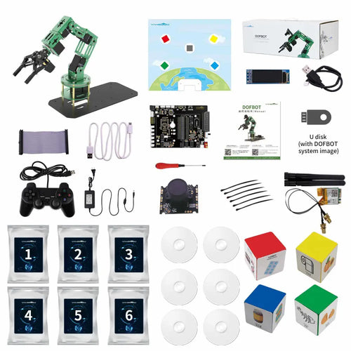 Yahboom 6 DOF AI Vision Robotic Arm w/ ROS &amp; Python Programming for Jetson NANO 4GB (No Jetson NANO SUB Board)