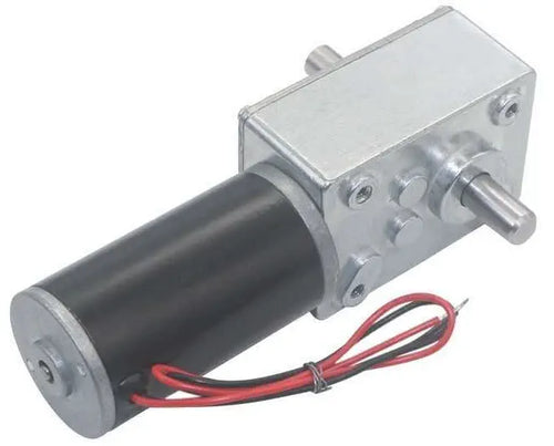 12V 470RPM High Torque Dual Shaft 31D Motor w/ Worm Gear Reduction