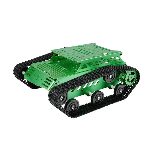 Hiwonder Tank Car Chassis Kit with 2WD Motors for Arduino/Raspberry Pi/Jetson Nano DIY Robotic Car (Green)