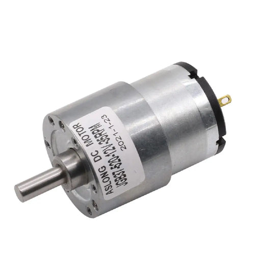 37mm Diameter, 24V, 12RPM Brushed DC Gear Motor