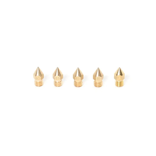 MK8 Brass Nozzle 1.75mm-0.5mm (5 Pack)