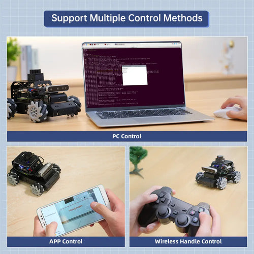 Hiwonder Raspberry Pi 5 Robot Car MentorPi M1 Mecanum-wheel Chassis ROS2 Support SLAM &amp; Autonomous Driving (Monocular Camera/with Raspberry Pi 5 8GB)