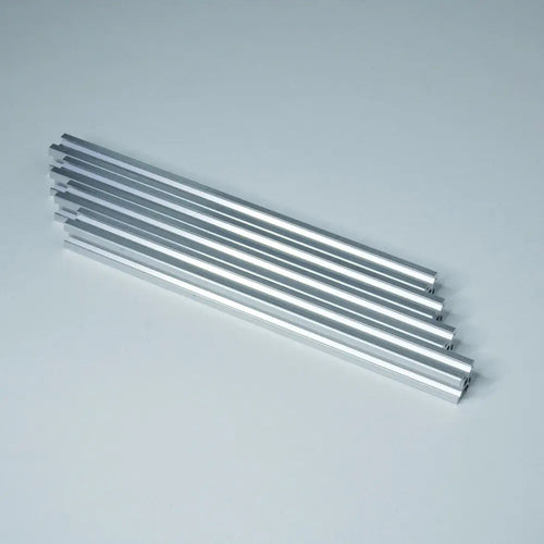 1515 Aluminum Profiles, 15x15mm, 600mm, 4 Pieces, Silver